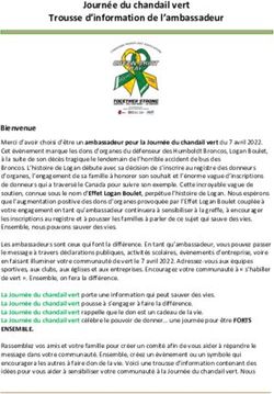 Journ&eacute;e du chandail vert Trousse d'information de l'ambassadeur