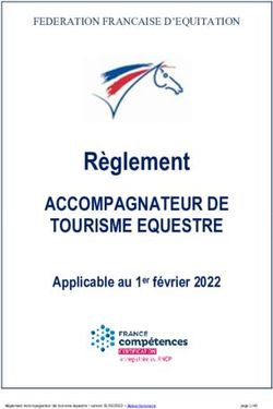 Règlement ACCOMPAGNATEUR DE TOURISME EQUESTRE - Applicable au 1er février 2022 - ACCUEIL Métiers.ffe.com