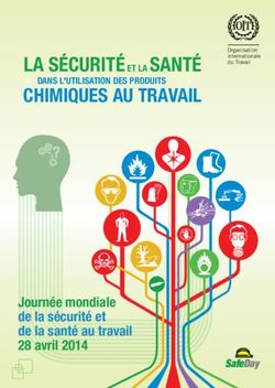 CHIMIQUES AU TRAVAIL LA SÉCURITÉ ET LA SANTÉ DANS L'UTILISATION DES PRODUITS - Journée mondiale de la sécurité et de la santé au travail 28 avril 2014