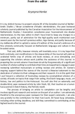 From the editor Krystyna Henke - Canadian Association for the ...