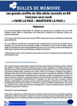 BULLES DE MEMOIRE Les grands conflits du XXe siècle racontés en BD Concours 2017-2018