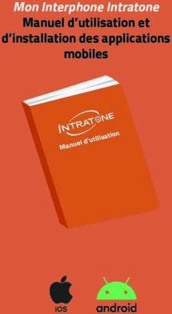 Mon Interphone Intratone Manuel d'utilisation et d'installation des applications mobiles