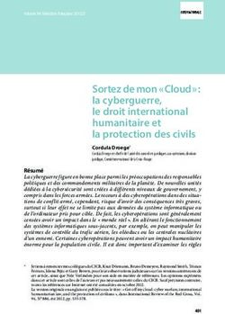 Sortez de mon " Cloud " : la cyberguerre, le droit international humanitaire et la protection des civils - ICRC