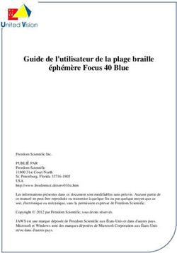 Guide de l'utilisateur de la plage braille éphémère Focus 40 Blue