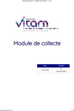 Module de collecte Date Version 2.0 - Programme VITAM
