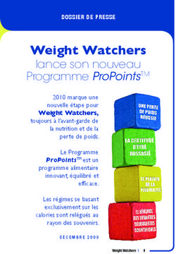Weight Watchers lance son nouveau Programme ProPointsTM