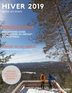 HIVER 2019 BONJOUR NATURE - AUBERGE DU LAC TAUREAU