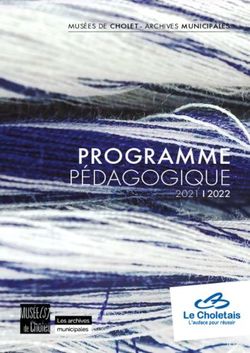 PROGRAMME P&Eacute;DAGOGIQUE - MUS&Eacute;ES DE CHOLET - ARCHIVES MUNICIPALES - Cholet.fr