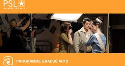 PROGRAMME GRADU&Eacute; ARTS - PSL
