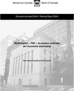 Modélisation " PAC " du secteur extérieur de l'économie américaine - Banque du Canada