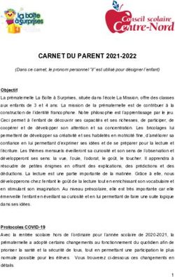 CARNET DU PARENT 2021-2022 - Pr&eacute;maternelle La Boite &agrave; ...