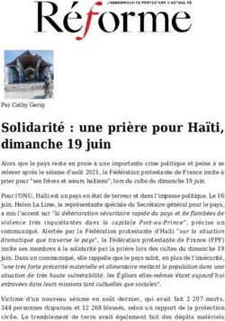 Solidarité : une prière pour Haïti, dimanche 19 juin