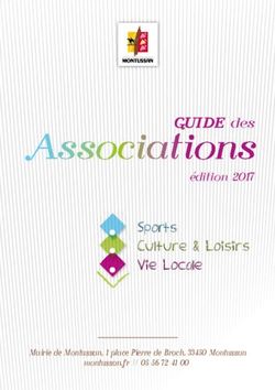 GUIDE des Sports Culture & Loisirs Vie Locale - Mairie de Montussan