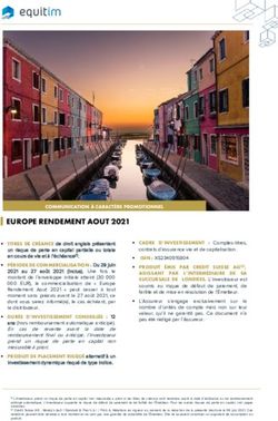 EUROPE RENDEMENT AOUT 2021 - Maubourg Patrimoine