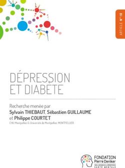 DÉPRESSION ET DIABÈTE - Recherche menée par Sylvain THIEBAUT, Sébastien GUILLAUME et Philippe COURTET - Fondation Pierre Deniker