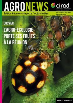 AGRONEWS L'AGRO-&Eacute;COLOGIE PORTE SES FRUITS &Agrave; LA R&Eacute;UNION - DOSSIER - QualiREG