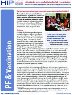 Intégration des services de planification familiale et de vaccination : Family Planning 2020
