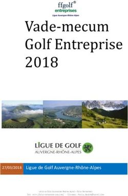 Vade-mecum Golf Entreprise 2018 - 27/03/2018 Ligue de Golf Auvergne-Rhône-Alpes - AG2M