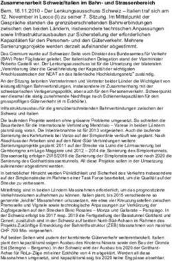 Zusammenarbeit Schweiz/Italien im Bahn- und Strassenbereich