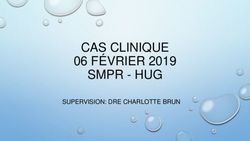 CAS CLINIQUE 06 FÉVRIER 2019 SMPR - HUG - SUPERVISION: DRE CHARLOTTE BRUN