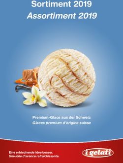 Sortiment 2019 Assortiment 2019 - Premium-Glace aus der Schweiz Glaces premium d'origine suisse - Ernst Welti AG