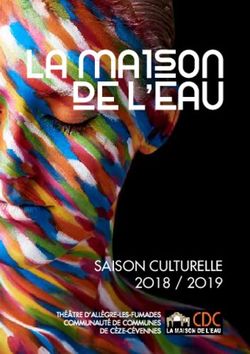 SAISON CULTURELLE 2O18 / 2O19 - Centre de Développement Culturel
