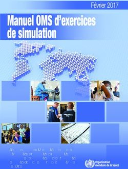 Un guide pratique, ainsi qu'un outil pour la planification, la réalisation et l'évaluation d'exercices de simulation pour la préparation et ...