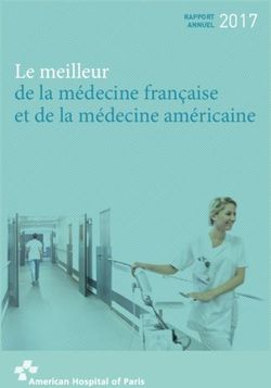 Le meilleur de la médecine française et de la médecine américaine 2017 - Hôpital Américain de Paris