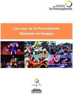 Les Jeux de la Francophonie El&eacute;ments de langage