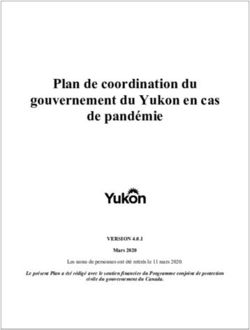 Plan de coordination du gouvernement du Yukon en cas de pandémie - Yukon.ca