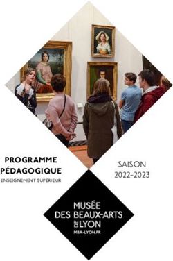 PROGRAMME PÉDAGOGIQUE - SAISON 2022-2023