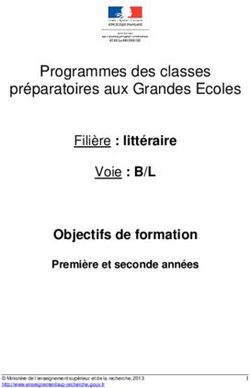 Programmes des classes préparatoires aux Grandes Ecoles - Objectifs de formation Filière : littéraire