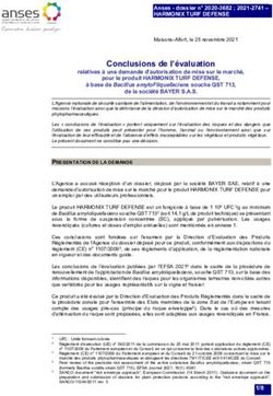 Conclusions de l'évaluation - pour le produit HARMONIX TURF DEFENSE, Anses