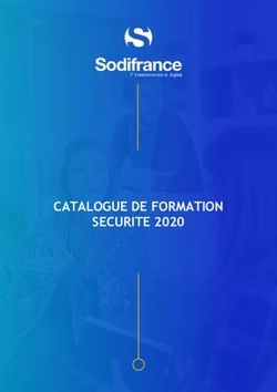 CATALOGUE DE FORMATION SECURITE 2020 - CATALOGUE DE FORMATION SECURITE 2020 - Sodifrance