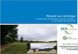 R&eacute;sum&eacute; non technique Cr&eacute;ation d'une centrale solaire au lieu-dit " Keridoret " sur la commune de Saint-Av&eacute; (56)
