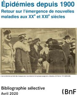 ÉPIDÉMIES DEPUIS 1900 - RETOUR SUR L'ÉMERGENCE DE NOUVELLES MALADIES AUX XX E ET XXI E SIÈCLES - BNF