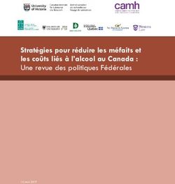Stratégies pour réduire les méfaits et les coûts liés à l'alcool au Canada : Une revue des politiques Fédérales - UVic
