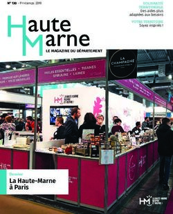 La Haute-Marne &agrave; Paris - LE MAGAZINE DU D&Eacute;PARTEMENT