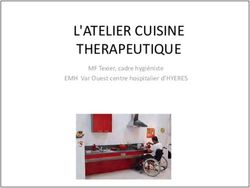 L'ATELIER CUISINE THERAPEUTIQUE - MF Texier, cadre hygiéniste EMH Var Ouest centre hospitalier d'HYERES - CPIAS Nouvelle Aquitaine