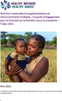 Nutrition maternelle et supplémentation en micronutriments multiples : Un guide d'engagement pour le Sommet sur la Nutrition pour la croissance ...