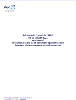 Décision du Conseil de l'IBPT du 19 janvier 2021 concernant la fixation des règles et conditions applicables aux épreuves et examens pour les ...
