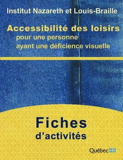 Fiches d'activit&eacute;s - Accessibilit&eacute; des loisirs - Portail ...
