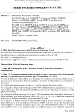 Séance du Conseil communal du 31/05/2018 - Ham-sur-Heure-Nalinnes