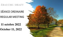 S&Eacute;ANCE ORDINAIRE REGULAR MEETING - 11 octobre 2022 October 11, 2022 - Municipalit&eacute; de Pontiac