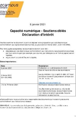 Capacité numérique - Soutiens ciblés - 6 janvier 2021 - eCampusOntario