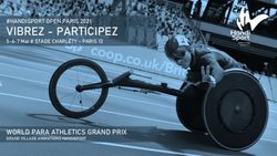 VIBREZ - PARTICIPEZ #HANDISPORT OPEN PARIS 2021 - WORLD PARA ATHLETICS GRAND PRIX