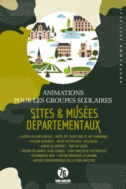 SITES & MUS&Eacute;ES D&Eacute;PARTEMENTAUX - ANIMATIONS POUR LES GROUPES SCOLAIRES