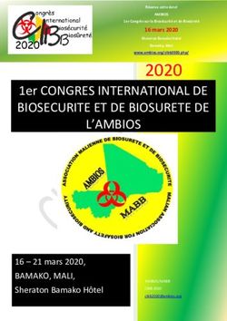 2020 1er CONGRES INTERNATIONAL DE BIOSECURITE ET DE BIOSURETE DE L'AMBIOS