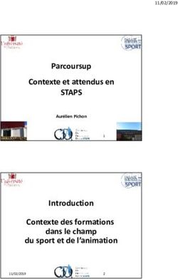STAPS Parcoursup Contexte et attendus en - Introduction Contexte des formations dans le champ du sport et de l'animation - Aurélien Pichon