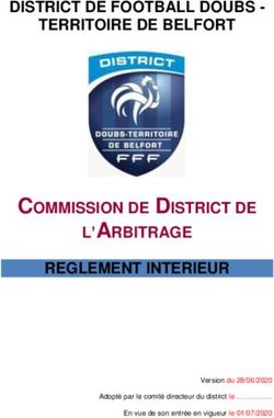 COMMISSION DE DISTRICT DE L'ARBITRAGE - DISTRICT DE FOOTBALL DOUBS - TERRITOIRE DE BELFORT - REGLEMENT INTERIEUR